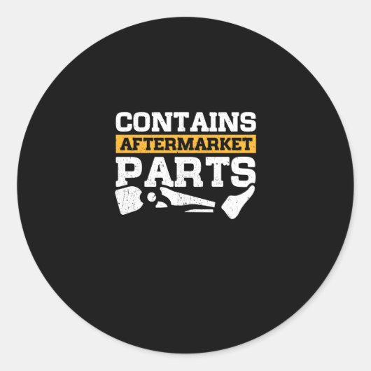Enthält Aftermarket-Teile, die gut belägt sind. Runder Aufkleber (Vorderseite)