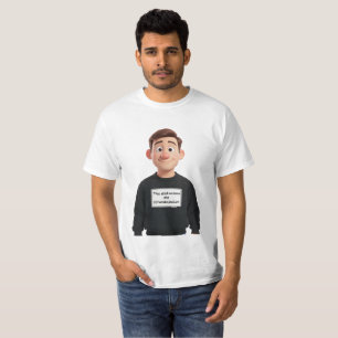 Enthält Ein Mensch Existentielles Meme-Shirt T-Shirt