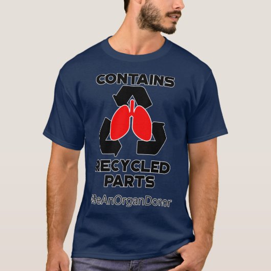 Enthält Gerecycelt Teile Lung Transplant Premium T-Shirt (Vorderseite)