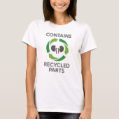 Enthält Gerecycelt Teile T-Shirt (Vorderseite)