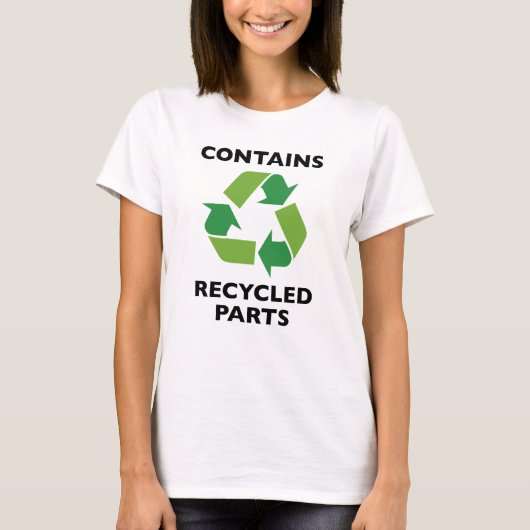 Enthält Gerecycelt Teile T-Shirt (Vorderseite)