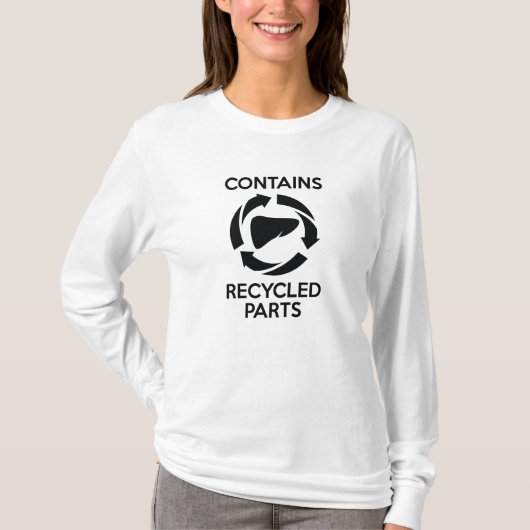 Enthält Gerecycelt Teile T-Shirt (Vorderseite)