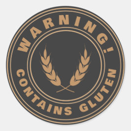 Enthält Gluten Food Allergy Alert Stickers