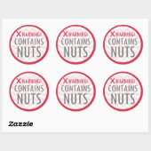 Enthält Nuts Food Allergy Alert Stickers (Blatt)
