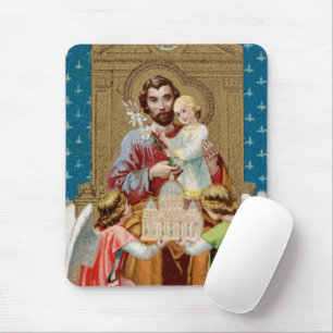 Enthronter Hl. Josef empfängt Vatikan-Modell Mousepad