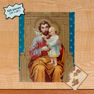 Enthronter St. Joseph mit dem Jesuskind Puzzle