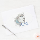 enthüllt ovaler aufkleber (Umschlag)