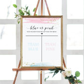 Enthüllte Abstimmung über Wasserfarbe Blau oder Ro Poster