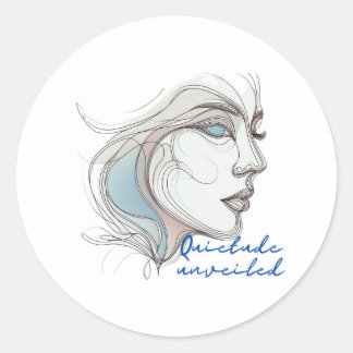 Enthüllte Latte Runder Aufkleber