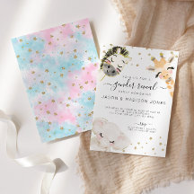 Enthüllung der Einladung von Safari-Tieren