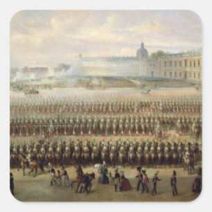 Enthüllung des Denkmals Pauls I in Gatchina Quadratischer Aufkleber