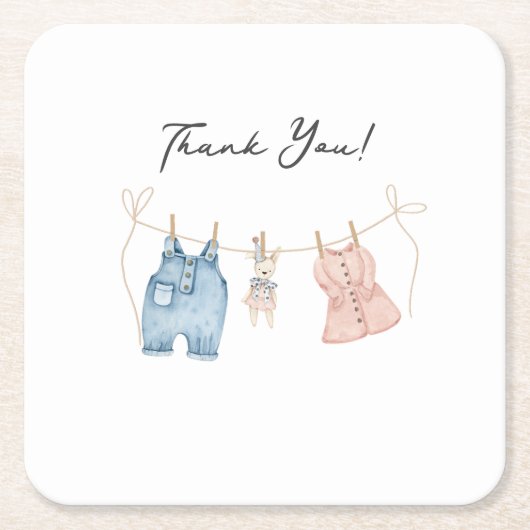 Enthüllung des Geschlechts in blau und rosa Rechteckiger Pappuntersetzer (Vorderseite)