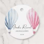 Enthüllung über das Geschlecht der Luftballons Geschenkanhänger (Vorderseite)