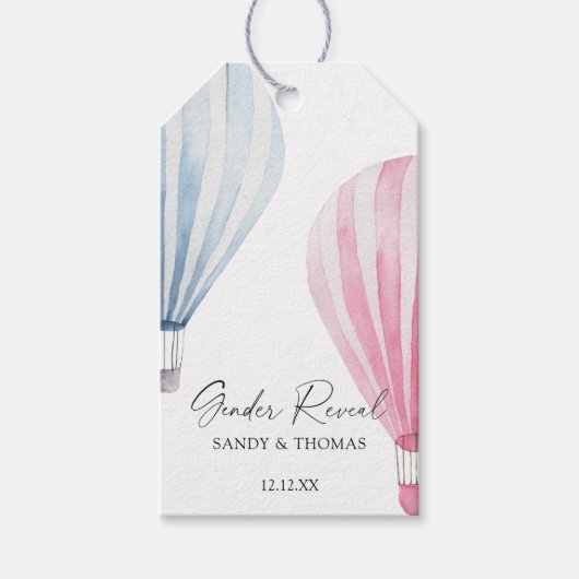 Enthüllung über das Geschlecht der Luftballons Geschenkanhänger (Vorderseite)