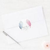 Enthüllung über das Geschlecht der Luftballons Runder Aufkleber (Umschlag)