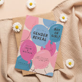 Enthüllung über das Geschlecht Einladung