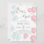 Enthüllung über das Geschlecht von Aquarellonen Einladung (Vorderseite)