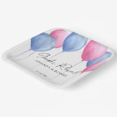 Enthüllung über das Geschlecht von Aquarellonen Pappteller (Gewinkelt)