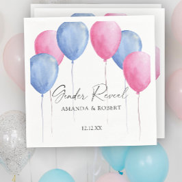 Enthüllung über das Geschlecht von Aquarellonen Serviette