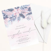 Enthüllung über das Weihnachtsgeschlecht in Blumen Einladung