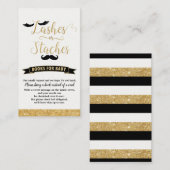 Enthüllung über Lashes und Staches Begleitkarte (Vorne/Hinten)