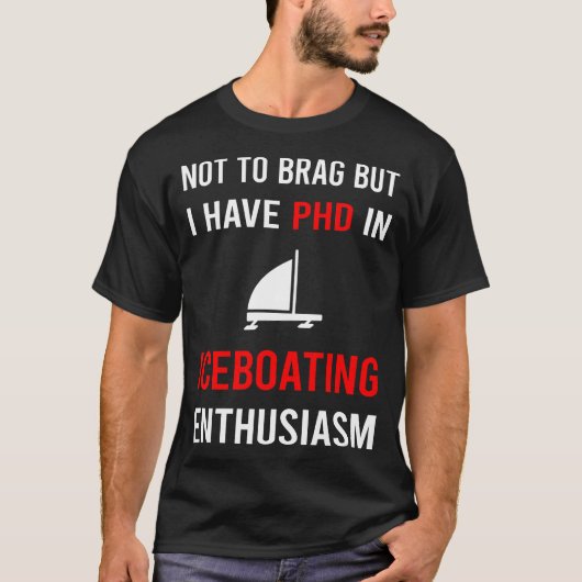 Enthusiasm Iceboat Racing Race T-Shirt (Vorderseite)