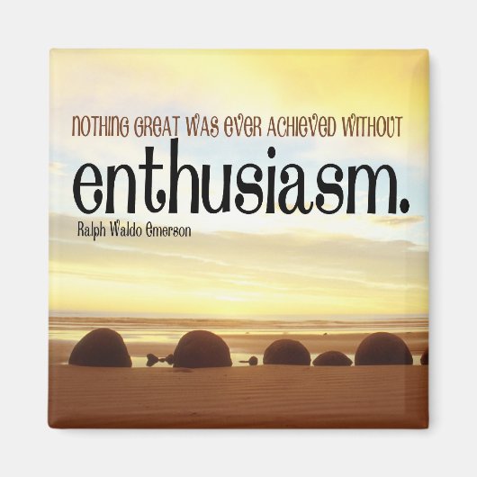 Enthusiasmus Motivierend Magnet (Vorne)