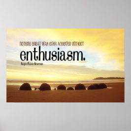 Enthusiasmus Motivierend Poster