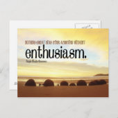 Enthusiasmus Motivierend Postkarte (Vorne/Hinten)