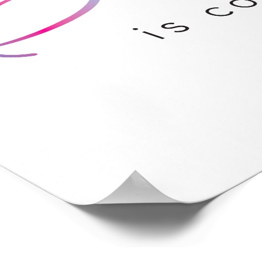 Enthusiasmus-Poster Poster (Ecke)