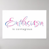 Enthusiasmus-Poster Poster (Vorne)