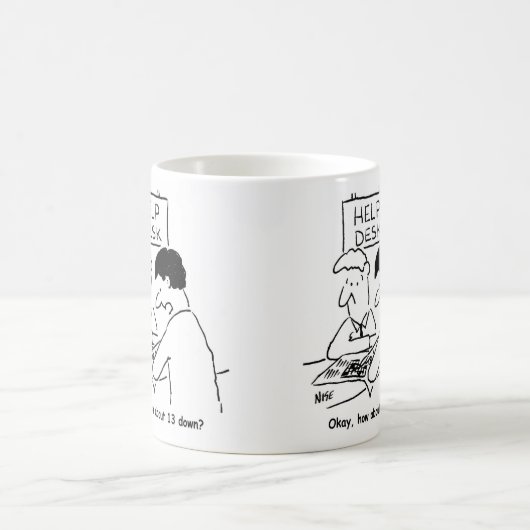 Enthusiasten von Kreuzworträtsel fragte an einem H Kaffeetasse (Mittel)