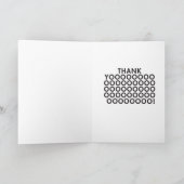 ENTHUSIASTISCHE CODE Vielen Dank Dankeskarte (Innenseite)