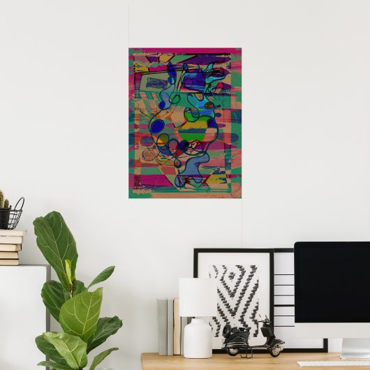 "Enticing Abstract" alt version 18 x 24 in. poster (Heimbüro)