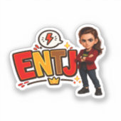 ENTJ — A Conquistadora Visionária Aufkleber (Vorderseite)