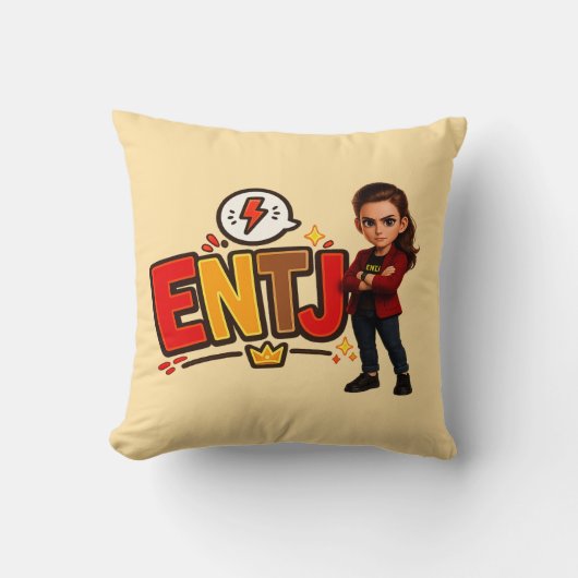 ENTJ — A Conquistadora Visionária Kissen (Vorderseite)