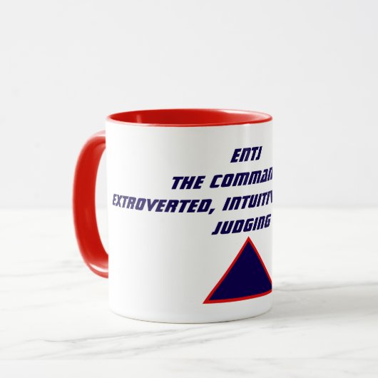 ENTJ Commander Tasse (Vorderseite Links)