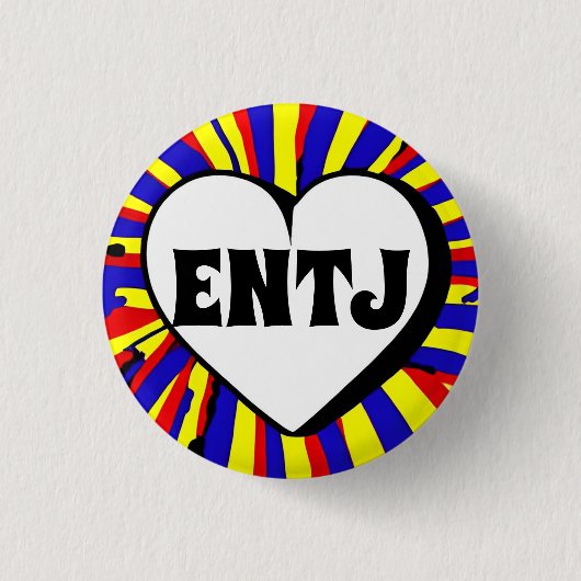 ENTJ MBTI 3 Cm Runder Abzeichen Button (Vorderseite)