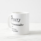 ENTJ MBTI Myers-Briggs Typindikator Persönlichkeit Kaffeetasse (Vorderseite Links)