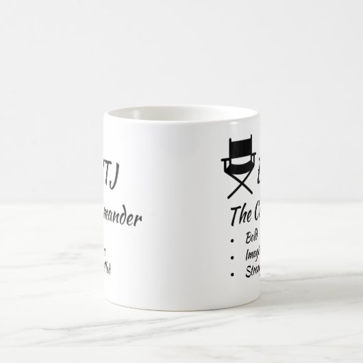 ENTJ MBTI Myers-Briggs Typindikator Persönlichkeit Kaffeetasse (Mittel)