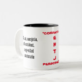 ENTJ Persönlichkeits-Tasse Zweifarbige Tasse (Vorderseite Links)