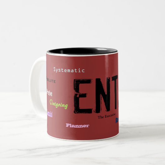 ENTJ ZWEIFARBIGE TASSE (Vorderseite Links)