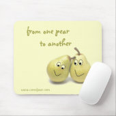 Entkernte Birnen-Mausunterlage Mousepad (Mit Mouse)