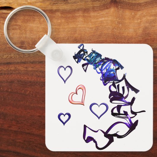 Entketten Sie den Schlüsselring meines Herzplatzes Schlüsselanhänger (Vorderseite)