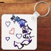 Entketten Sie den Schlüsselring meines Herzplatzes Schlüsselanhänger (Rückseite)