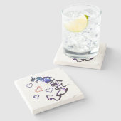 Entketten Sie den Untersetzer "Mein Herz Stone" (Seitenansicht)