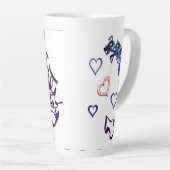 Entketten Sie die Tasse "Mein Herz Latte" (Rechte Ecke)