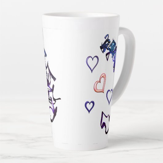 Entketten Sie die Tasse "Mein Herz Latte" (Rechte Ecke)