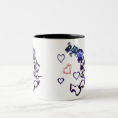 Entketten Sie mein Herz Zwei-Tonen-Tasse Zweifarbige Tasse (Mittel)