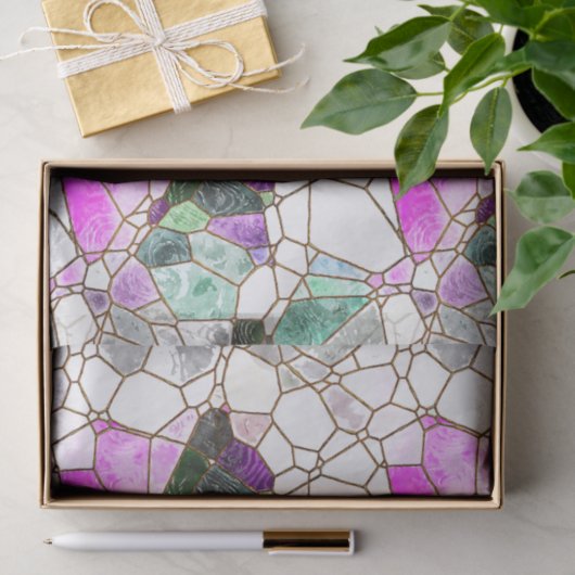 Entklebte Glaseffekte Seidenpapier (Geschenk)